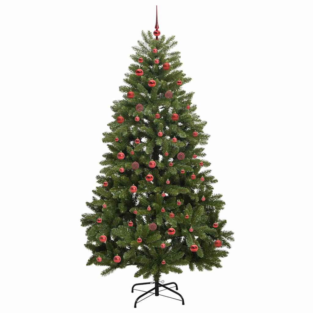 Kunstkerstboom met 300 LED Groen 210 cm PVC en Metaal