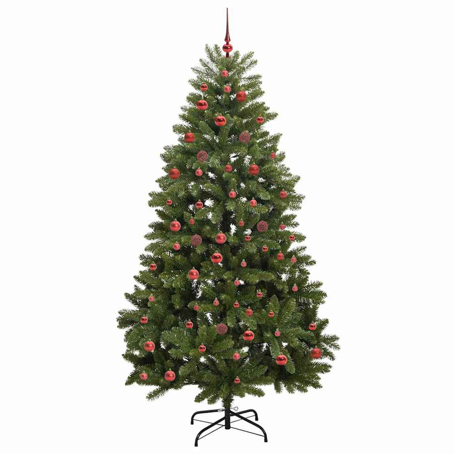 Kunstkerstboom met 300 LED Groen 210 cm PVC en Metaal