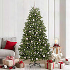 Artificial Christmas Tree with 300 LED Green 210 cm PVC and Metal