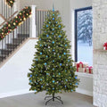 Kunstkerstboom met 300 LED Groen 270 cm PVC en Metaal