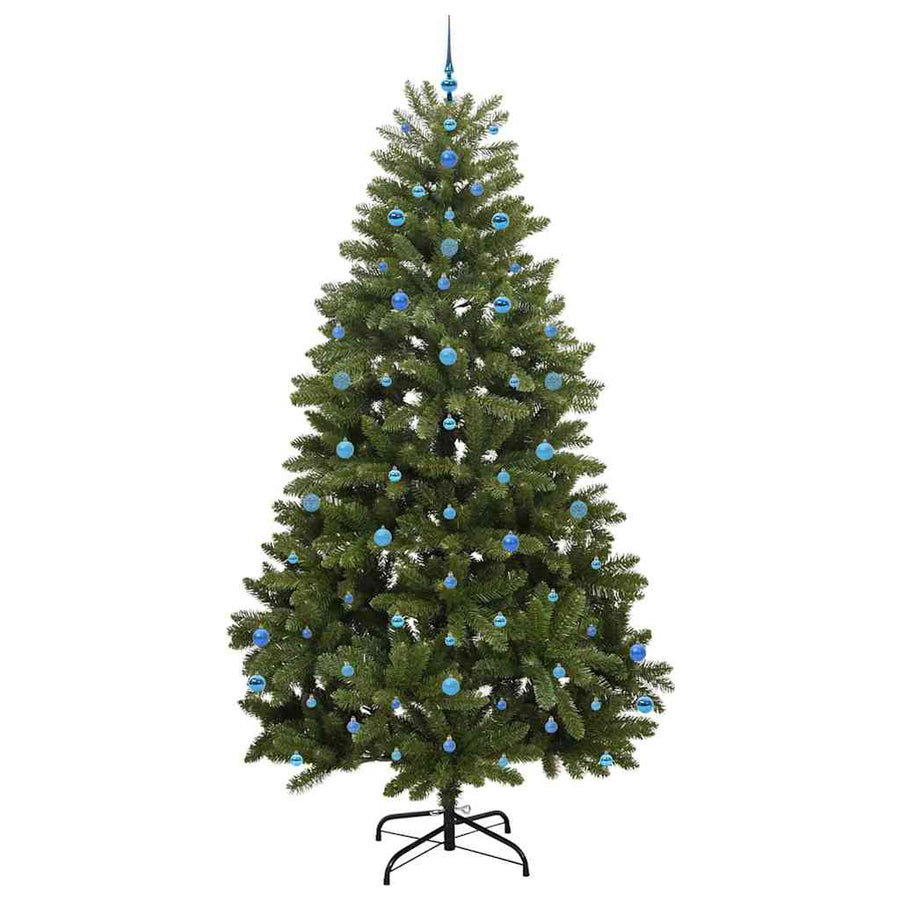 Kunstkerstboom 270 cm 300 LED's Warmwit PVC en staal Groen