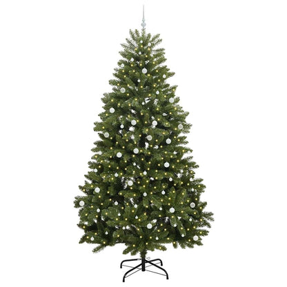 Kunstkerstboom met 300 LED Groen 300 cm PVC en Metaal