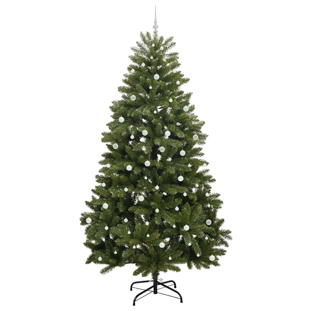 Kunstkerstboom met 300 LED Groen 300 cm PVC en Metaal