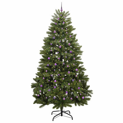 Kunstkerstboom met 300 LED Groen 300 cm PVC en Metaal