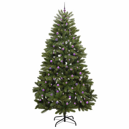 Kunstkerstboom met 300 LED Groen 300 cm PVC en Metaal