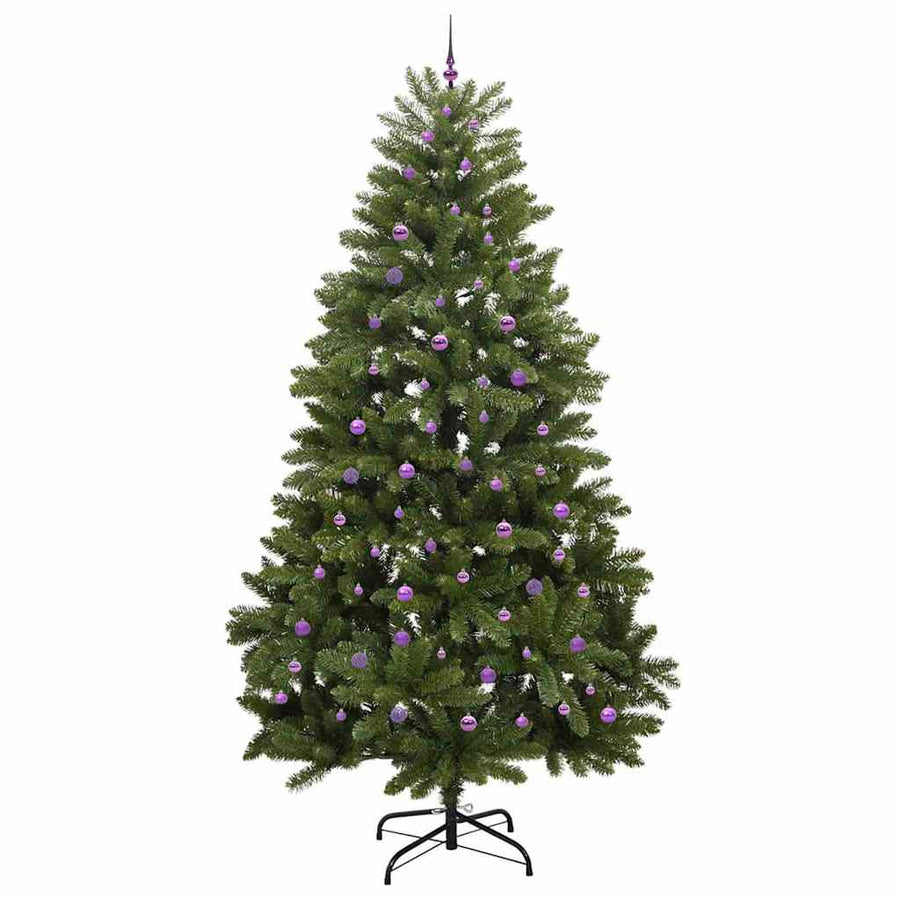Kunstkerstboom met 300 LED Groen 300 cm PVC en Metaal