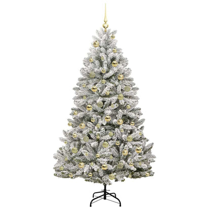 Kunstkerstboom 180 cm 300 LED's Warmwit PVC en staal