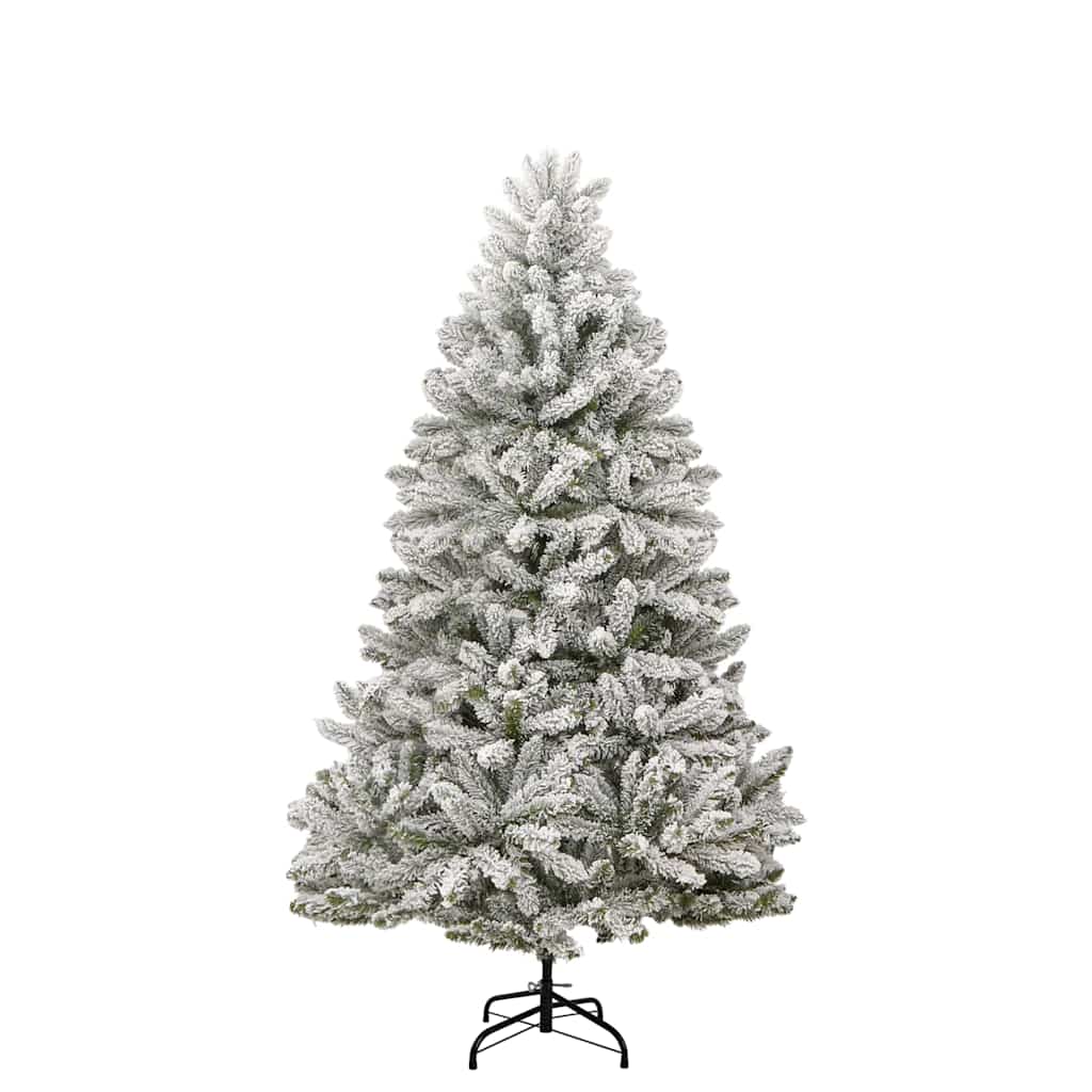Kunstkerstboom 210 cm 300 LED's Warmwit PVC en staal