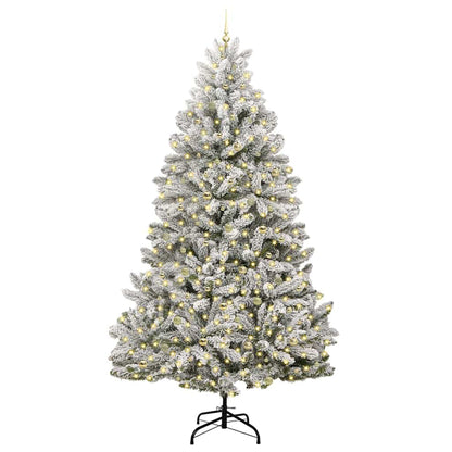 Kunstkerstboom 270 cm 300 LED's Warmwit PVC en staal