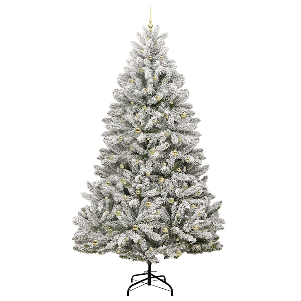 Kunstkerstboom 270 cm 300 LED's Warmwit PVC en staal