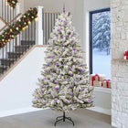 Kunstkerstboom 270 cm groen wit PVC metaal