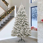 Kunstkerstboom 300 cm groen wit PVC metaal
