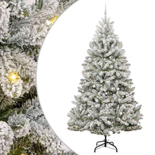 Kunstkerstboom Groen en Wit 300 cm PVC en Metaal