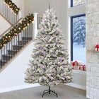 Kunstkerstboom 300 cm groen wit PVC metaal