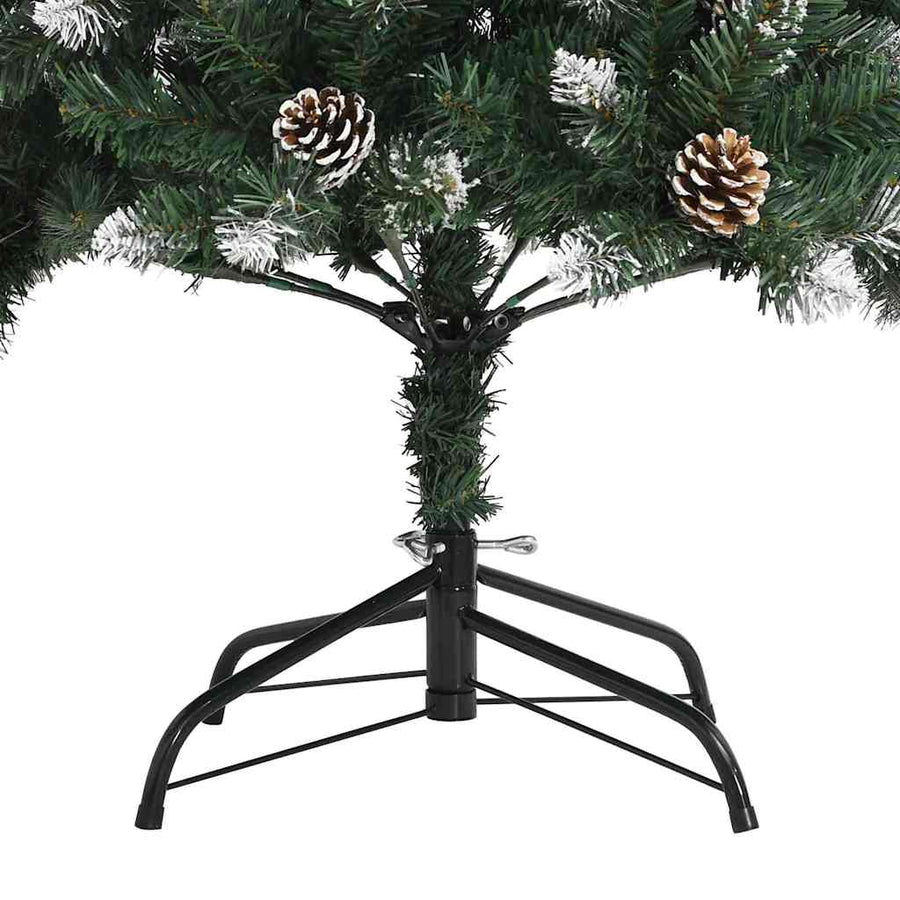 Kunstkerstboom met 150 LED Groen 120 cm PVC en Plastic en Staal