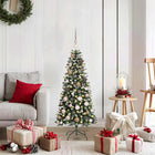 Artificial Christmas Tree with 150 LED Green 120 cm PVC and Plastic and Steel