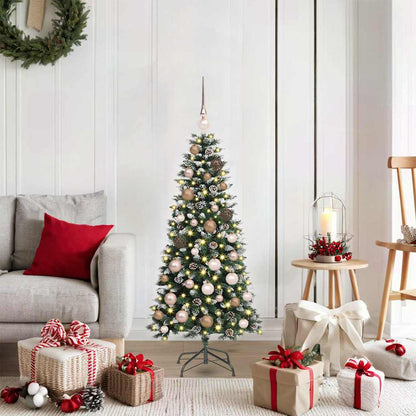 Kunstkerstboom met 150 LED Groen 120 cm PVC en Plastic en Staal
