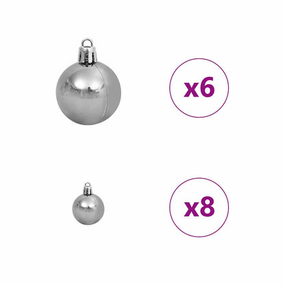 Kunstkerstboom with Decorative String Lights Groen 120 cm PVC