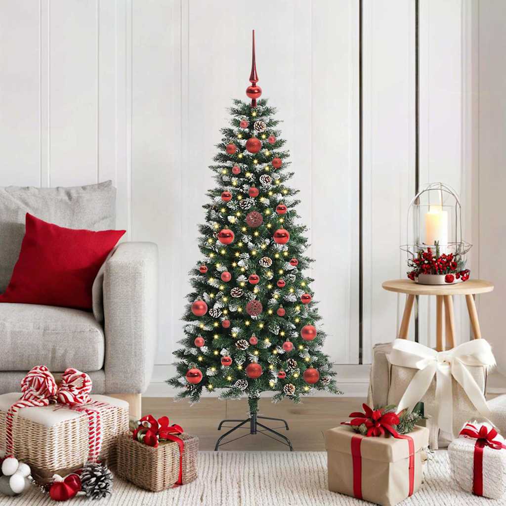 Kunstkerstboom Groen 50 x 50 x 120 cm PVC en Plastic en Staal