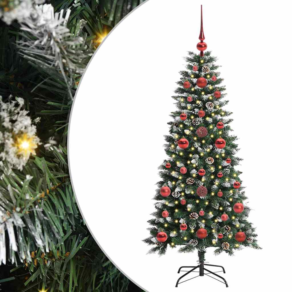 Kunstkerstboom Groen 50 x 50 x 120 cm PVC en Plastic en Staal