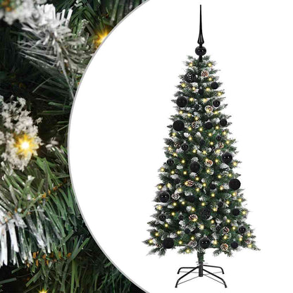 Kunstkerstboom Groen 50 x 50 x 120 cm PVC en Plastic en Staal