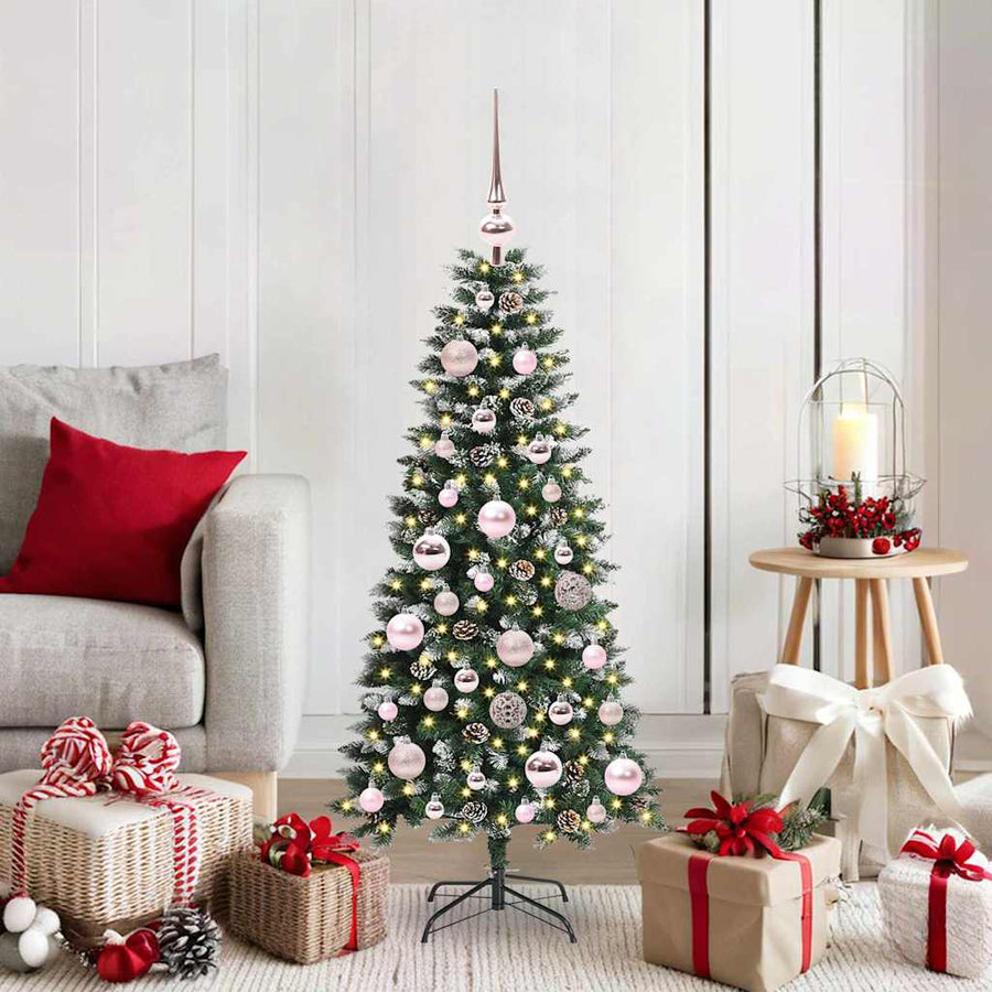 Kunstkerstboom Groen 50 x 50 x 120 cm PVC en Plastic en Staal
