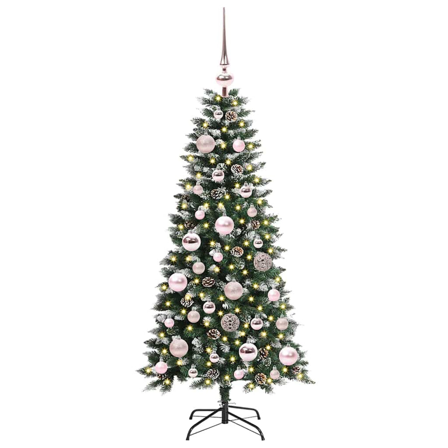 Kunstkerstboom Groen 50 x 50 x 120 cm PVC en Plastic en Staal