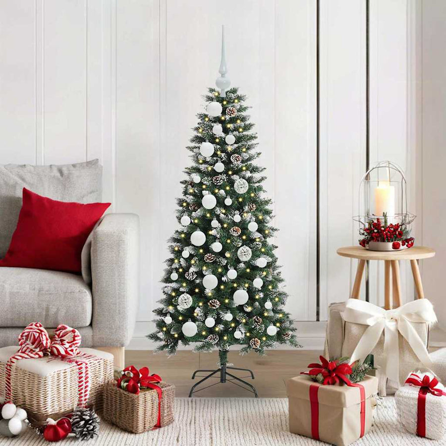 Kunstkerstboom Groen 50 x 50 x 120 cm PVC en Plastic en Staal