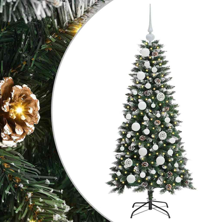 Kunstkerstboom Groen 50 x 50 x 120 cm PVC en Plastic en Staal