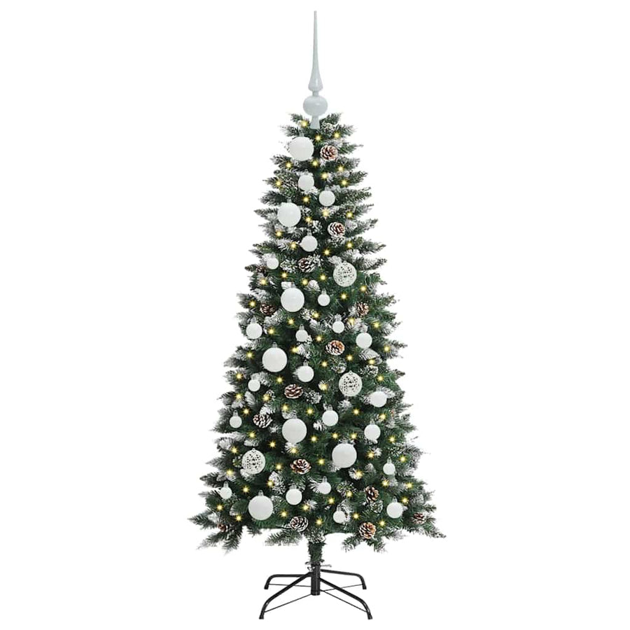 Kunstkerstboom Groen 50 x 50 x 120 cm PVC en Plastic en Staal