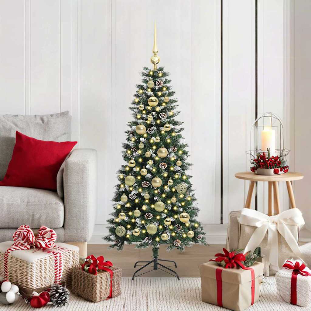 Kunstkerstboom Groen 50 x 50 x 120 cm PVC en Plastic en Staal