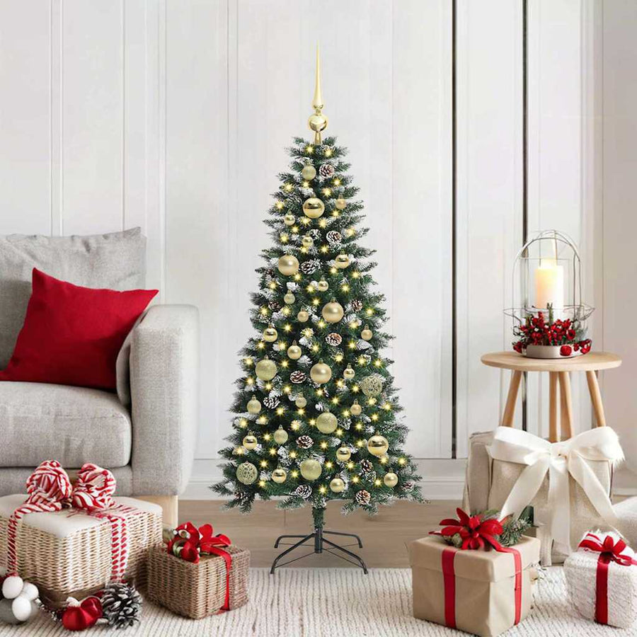 Kunstkerstboom Groen 50 x 50 x 120 cm PVC en Plastic en Staal