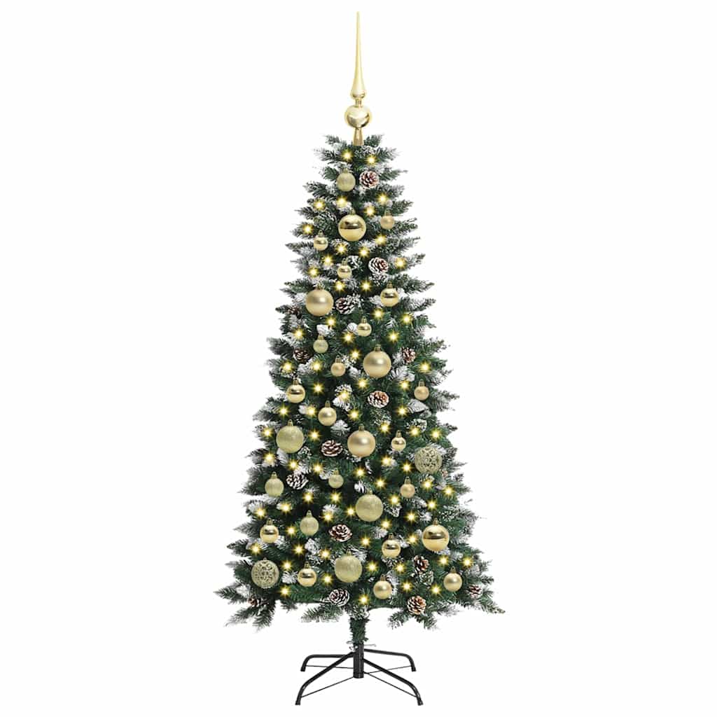 Kunstkerstboom Groen 50 x 50 x 120 cm PVC en Plastic en Staal