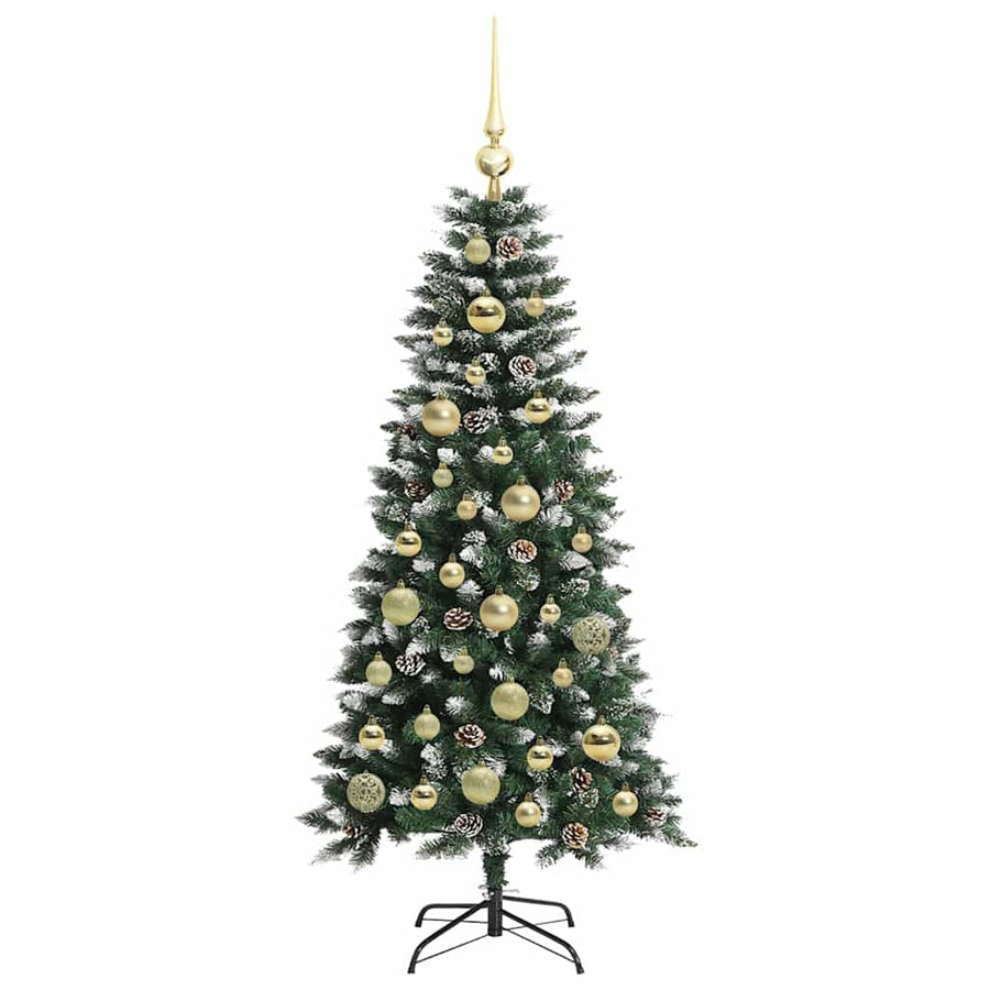 Kunstkerstboom Groen 50 x 50 x 120 cm PVC en Plastic en Staal