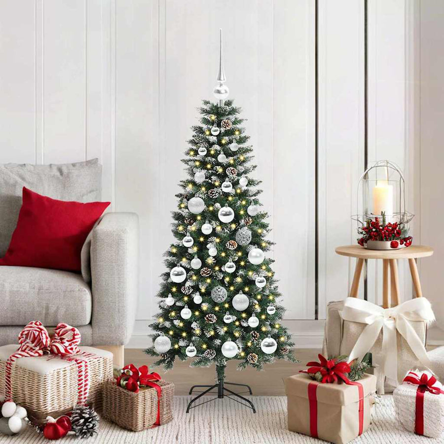 Kunstkerstboom Groen 50 x 50 x 120 cm PVC en Plastic en Staal