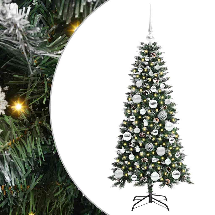 Kunstkerstboom Groen 50 x 50 x 120 cm PVC en Plastic en Staal
