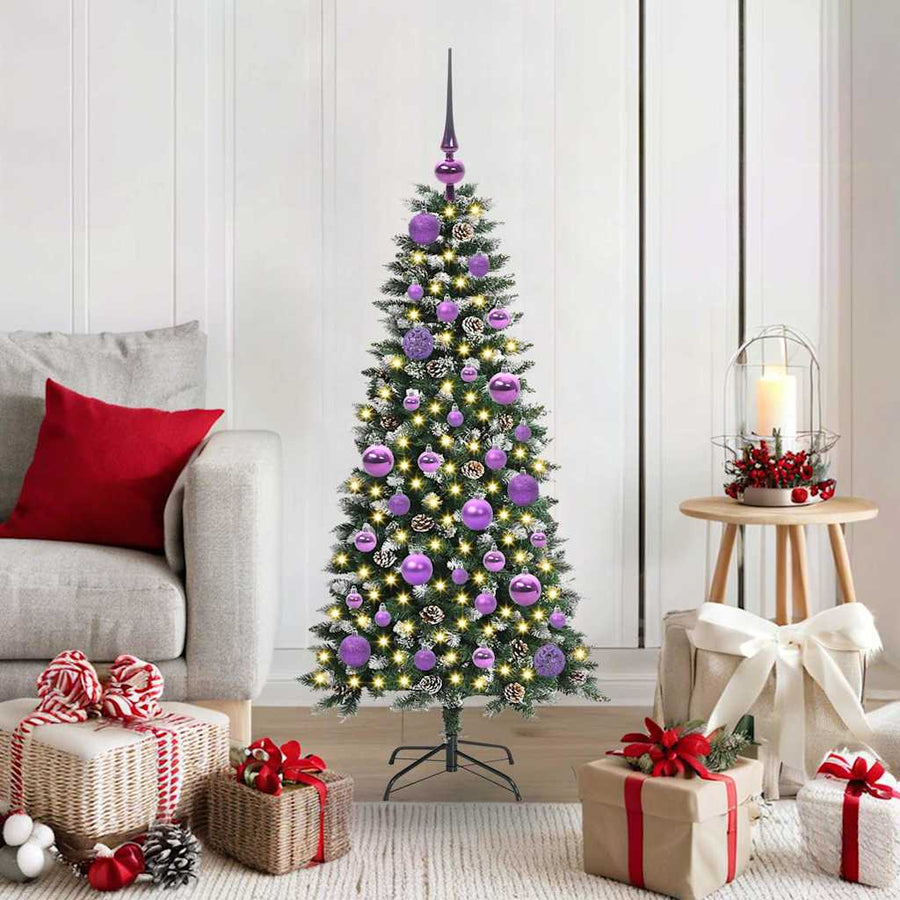Kunstkerstboom Groen 50 x 50 x 120 cm PVC en Plastic en Staal