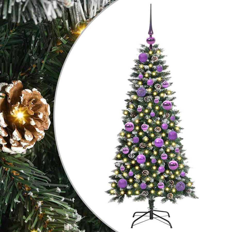 Kunstkerstboom Groen 50 x 50 x 120 cm PVC en Plastic en Staal