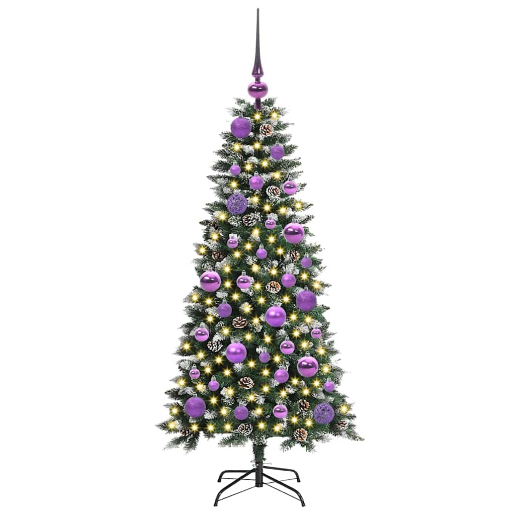 Kunstkerstboom Groen 50 x 50 x 120 cm PVC en Plastic en Staal