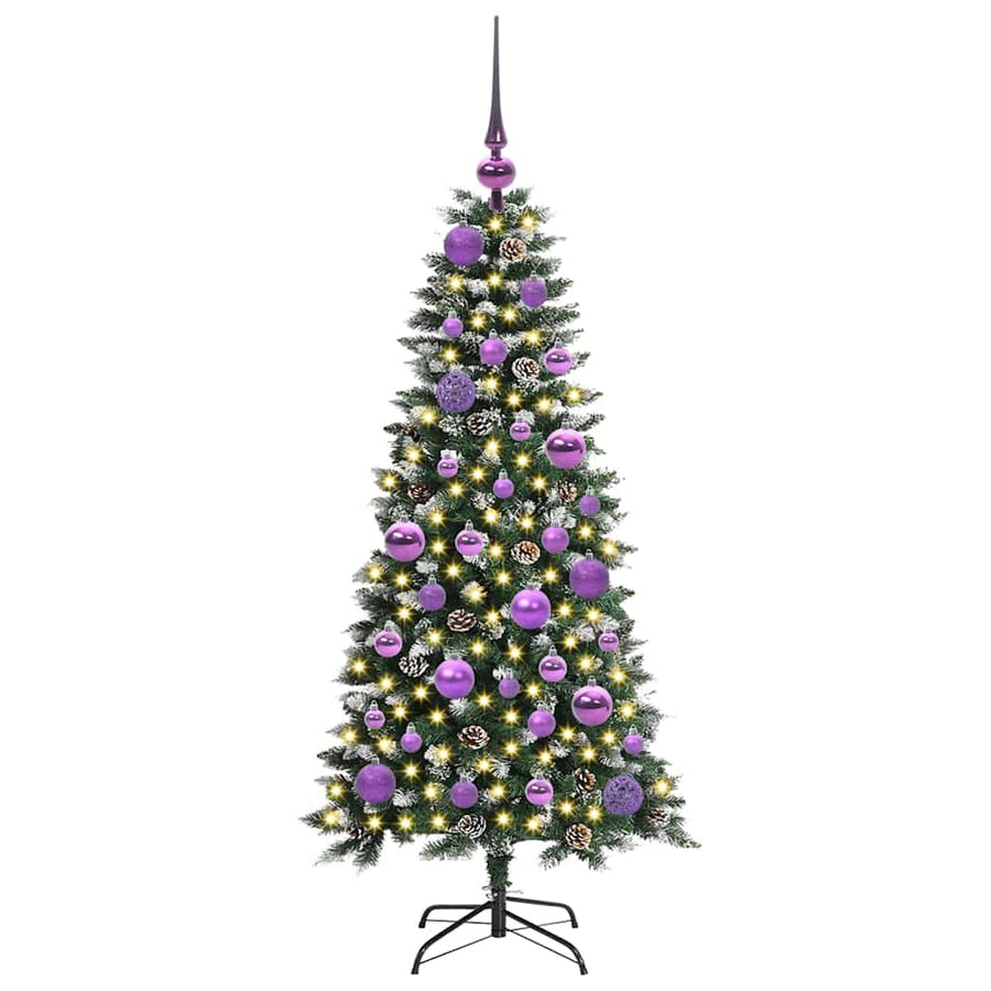 Kunstkerstboom Groen 50 x 50 x 120 cm PVC en Plastic en Staal