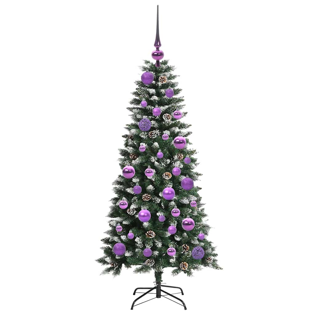 Kunstkerstboom Groen 50 x 50 x 120 cm PVC en Plastic en Staal