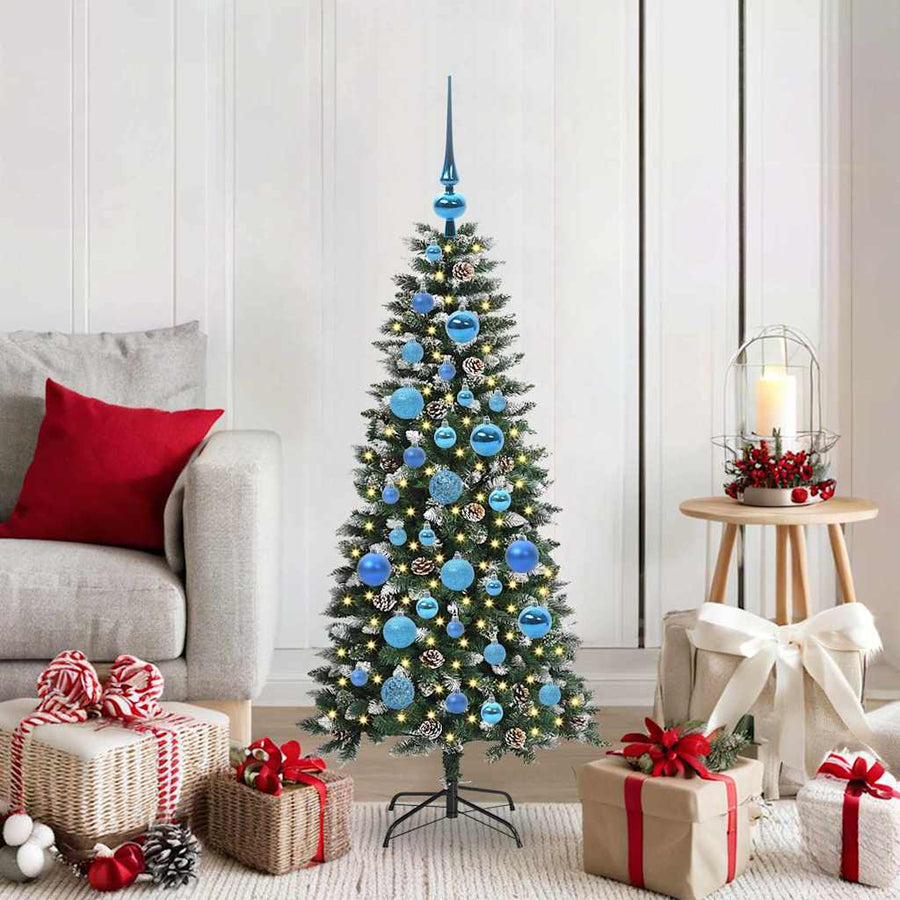 Kunstkerstboom Groen 50 x 50 x 120 cm PVC en Plastic en Staal