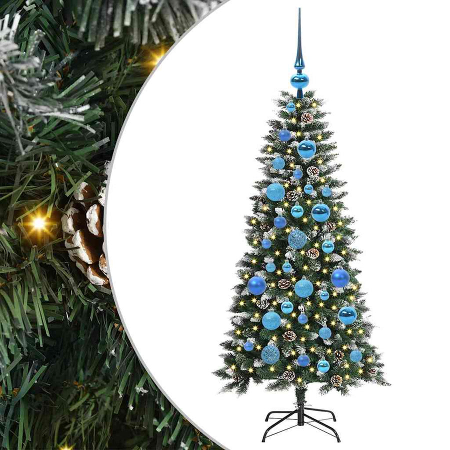 Kunstkerstboom Groen 50 x 50 x 120 cm PVC en Plastic en Staal