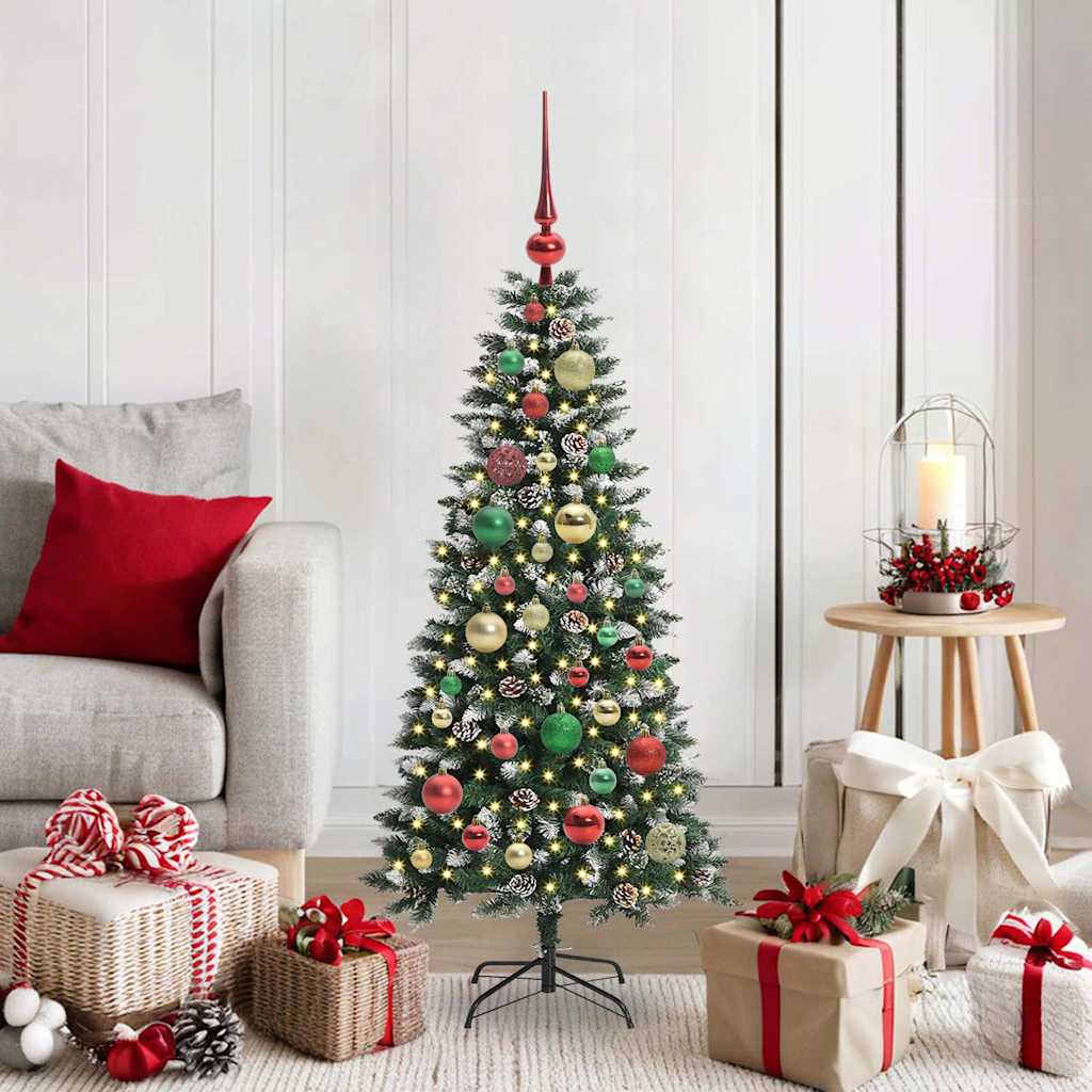 Kunstkerstboom Groen 50 x 50 x 120 cm PVC en Plastic en Staal