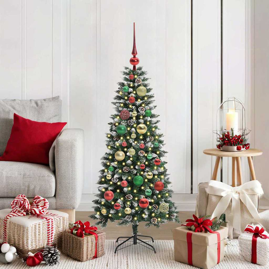Kunstkerstboom Groen 50 x 50 x 120 cm PVC en Plastic en Staal
