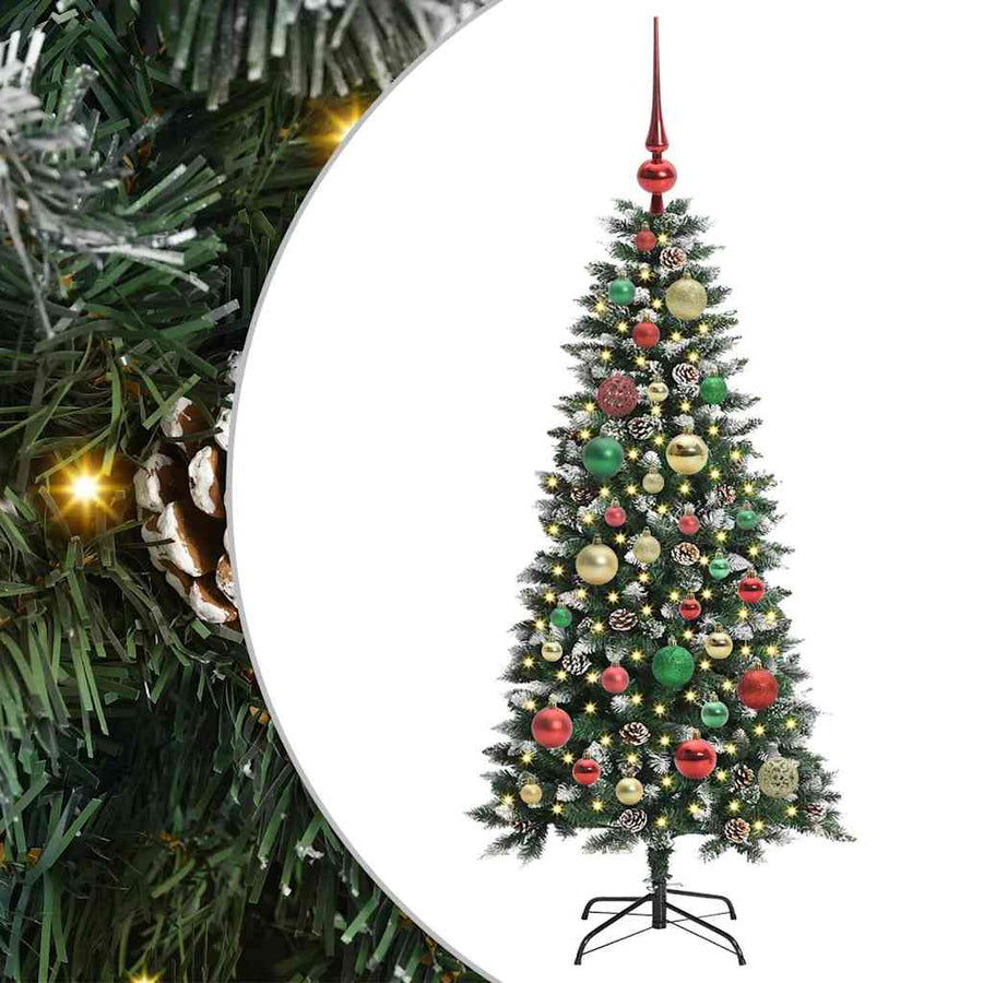 Kunstkerstboom Groen 50 x 50 x 120 cm PVC en Plastic en Staal