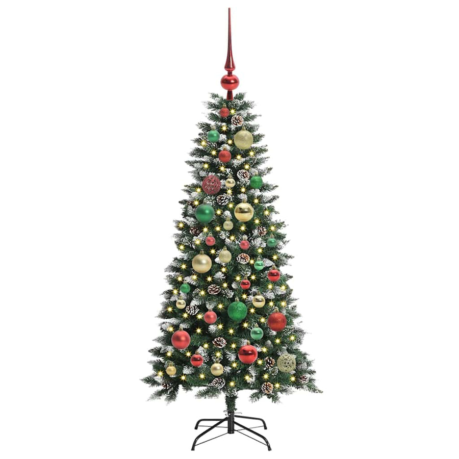 Kunstkerstboom Groen 50 x 50 x 120 cm PVC en Plastic en Staal