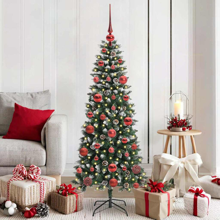Kunstkerstboom Groen 66 x 66 x 150 cm PVC en Plastic en Staal