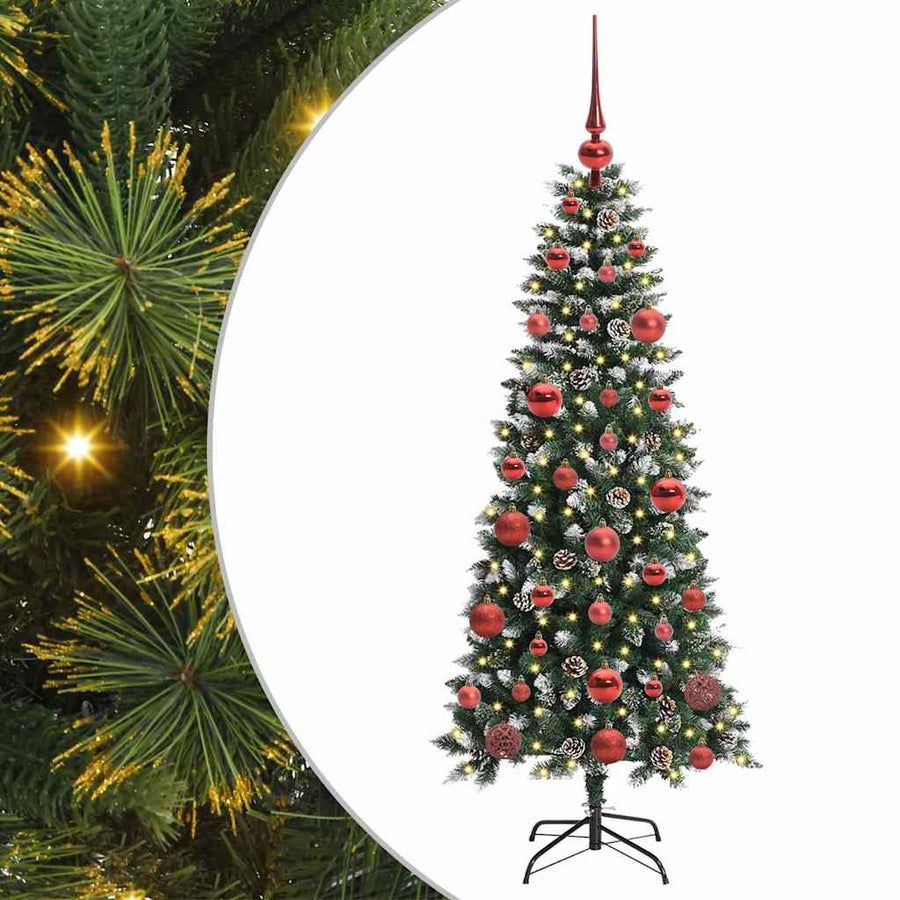 Kunstkerstboom Groen 66 x 66 x 150 cm PVC en Plastic en Staal