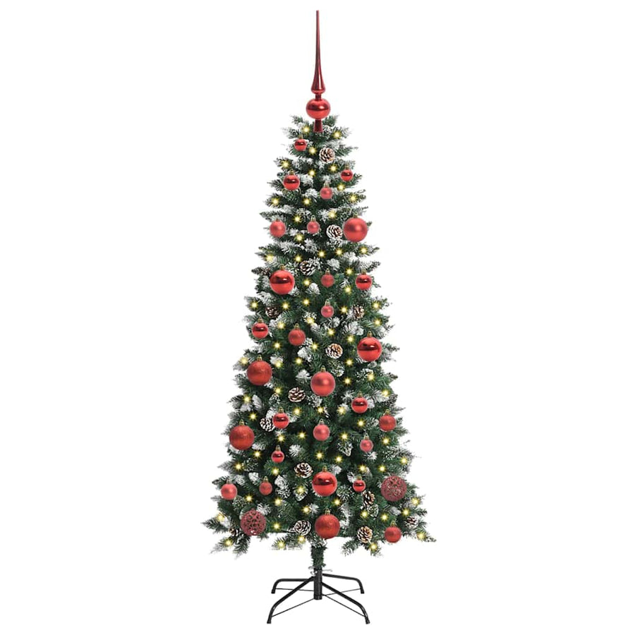 Kunstkerstboom Groen 66 x 66 x 150 cm PVC en Plastic en Staal